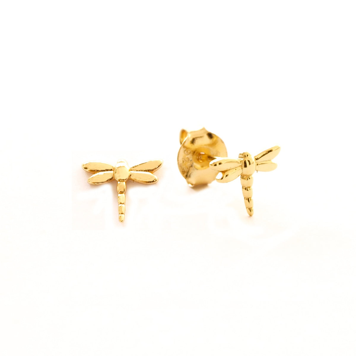 Dragon-fly earring gold - ByMirelae