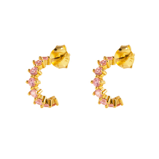 Light pink hoop gold