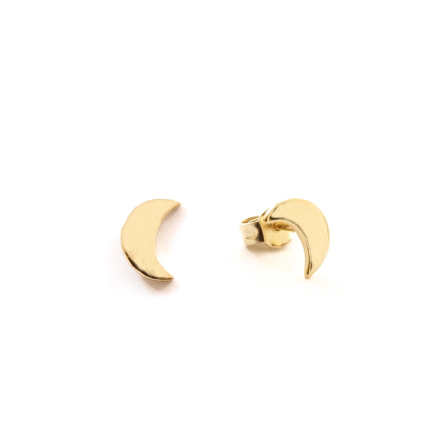 Moon earring gold - ByMirelae