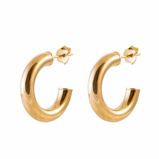 Tubular hoop gold - 15 mm