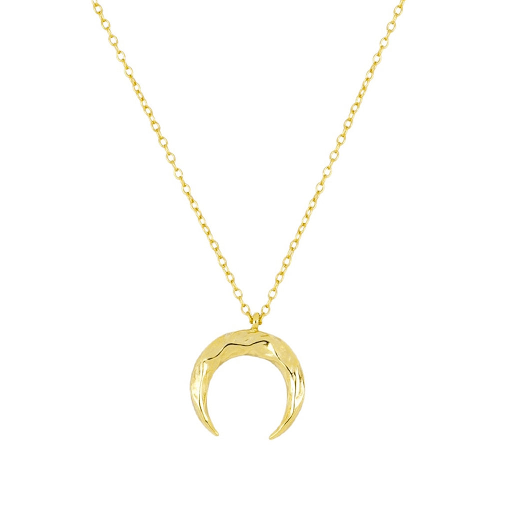 Moon hammered gold