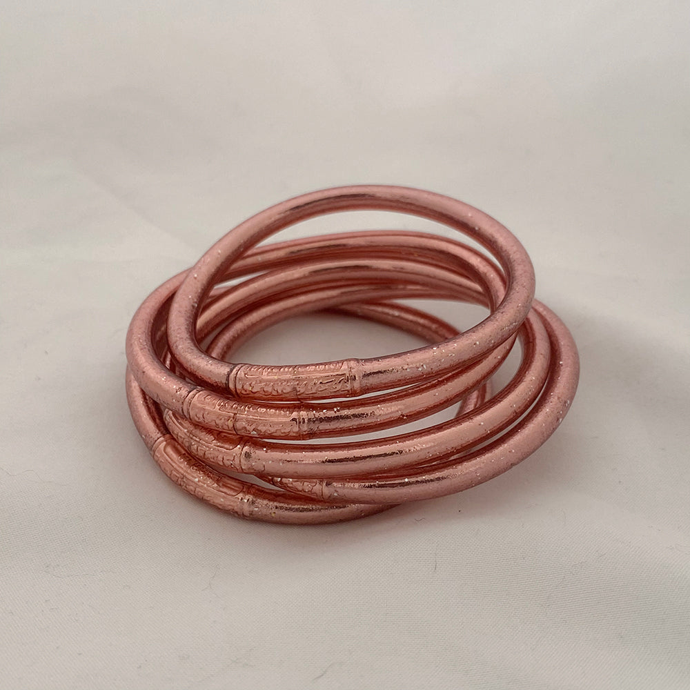 Pulsera Pan de Oro rosa
