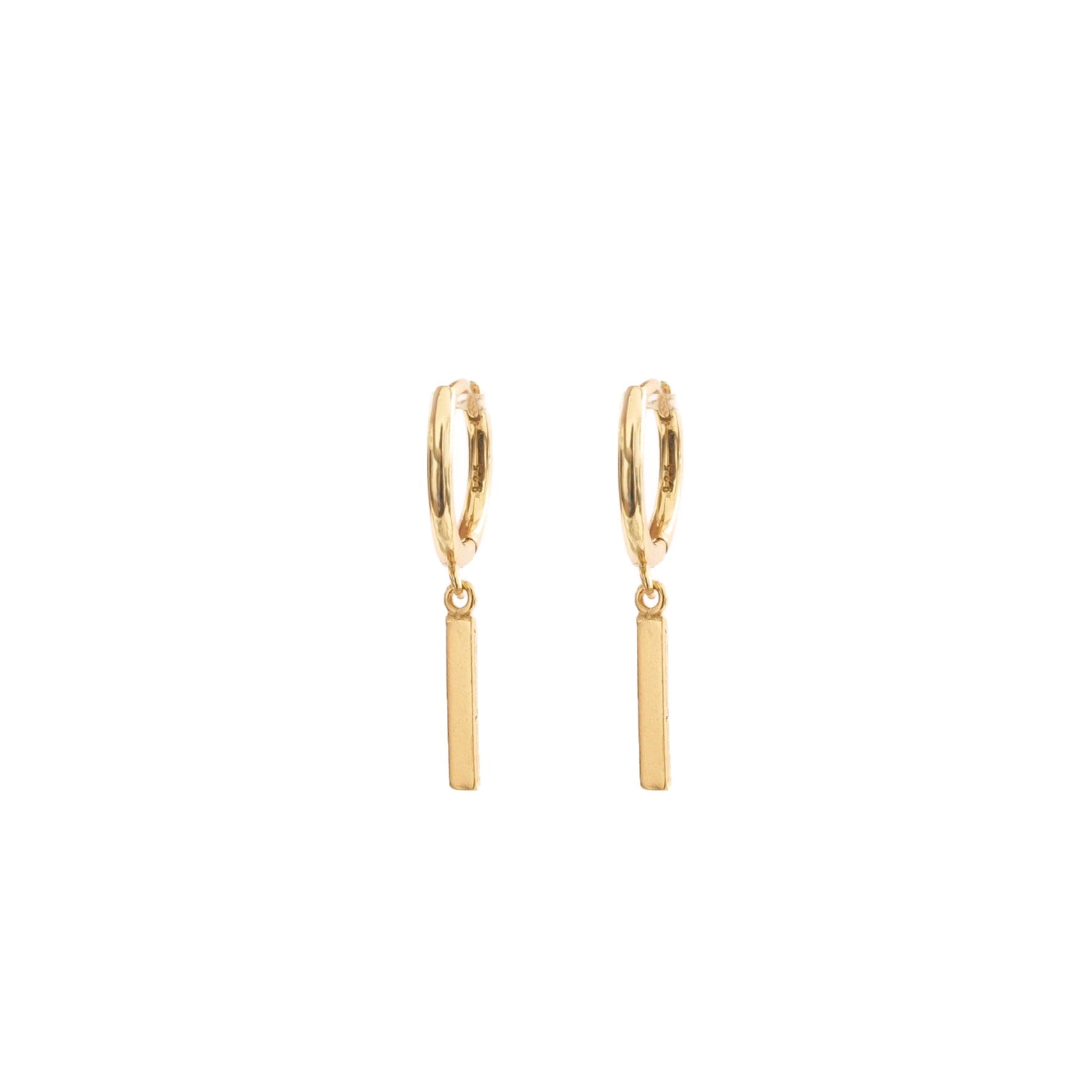 Rectangle hoop gold - ByMirelae