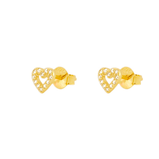 Zirconia heart gold - ByMirelae