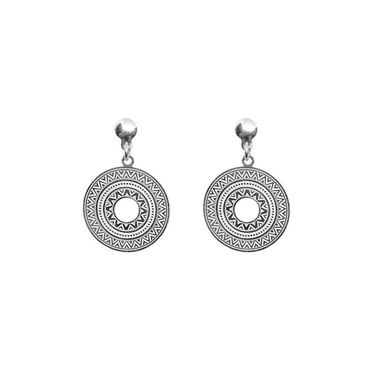Sun earring silver - ByMirelae