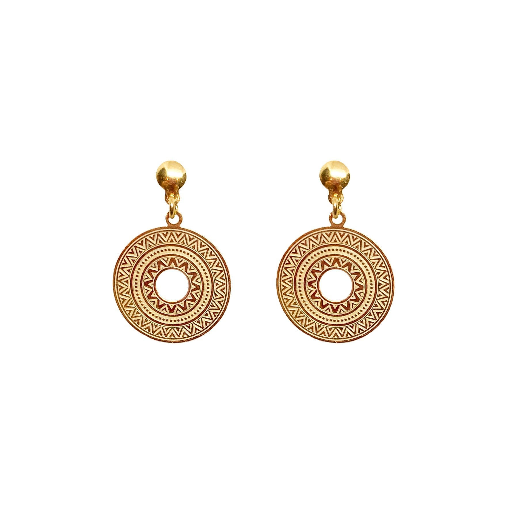 Sun earring gold - ByMirelae