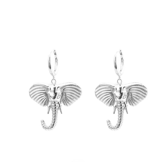 Elephant hoop silver - ByMirelae