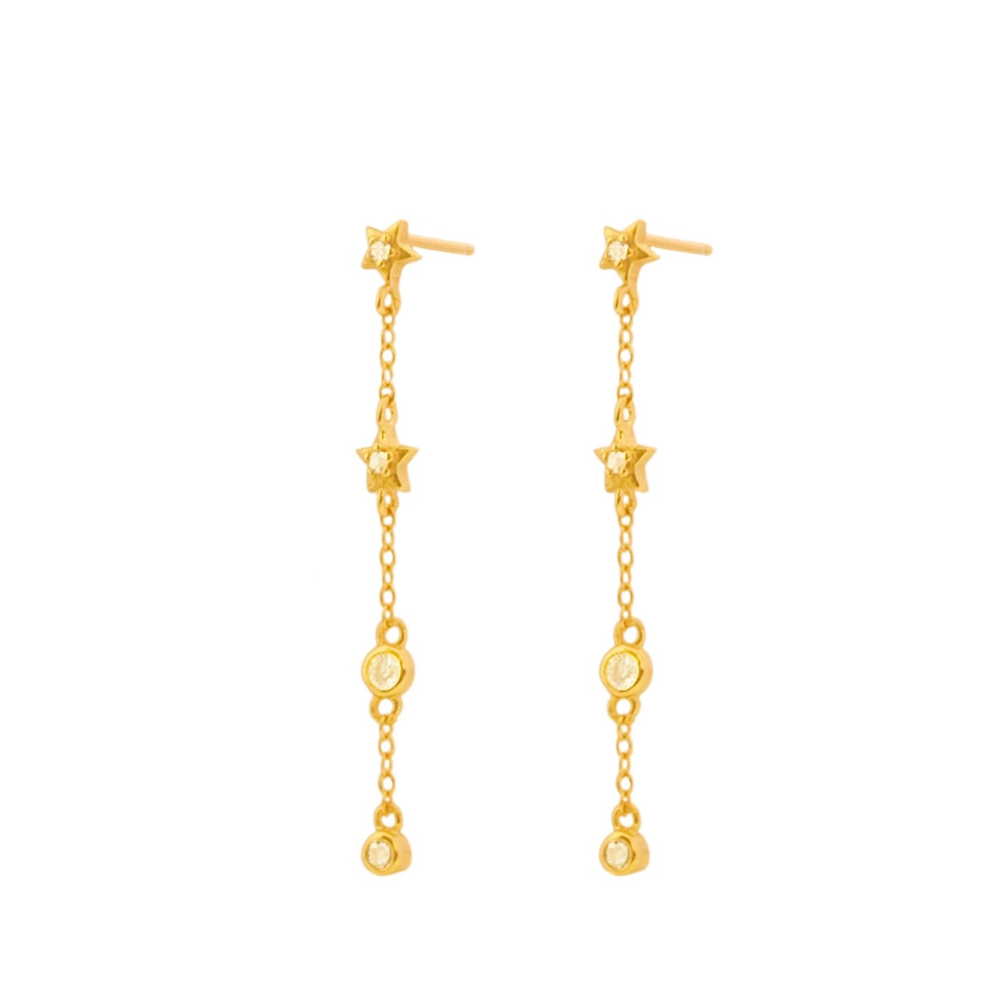 Stars and zirconia chain gold - ByMirelae