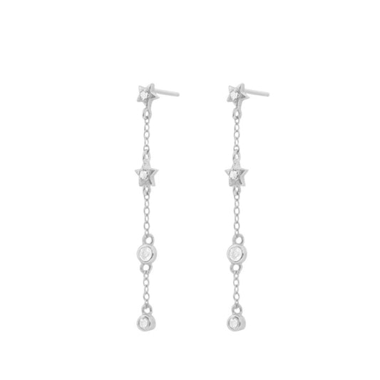 Stars and zirconia chain silver - ByMirelae