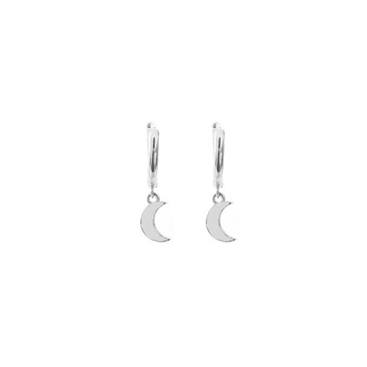 Moon hoop silver - ByMirelae