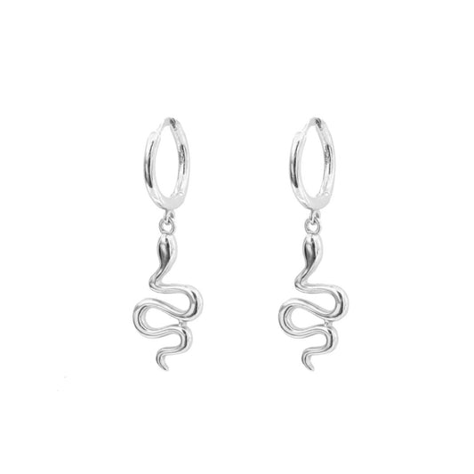 Snake hoop silver - ByMirelae