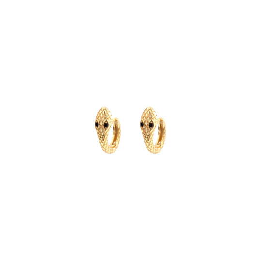 Snake mini hoop gold - ByMirelae
