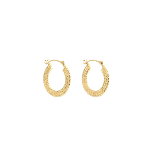 Braided Hoops gold - 15 mm - ByMirelae