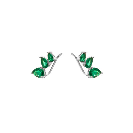 Green zirconia climber silver - ByMirelae