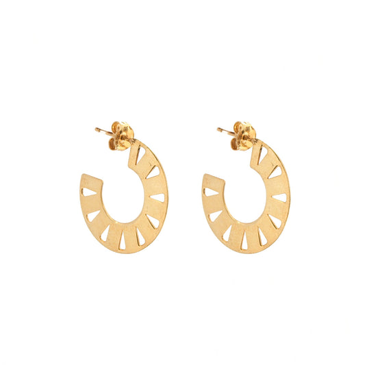 Leaky hoop gold - ByMirelae