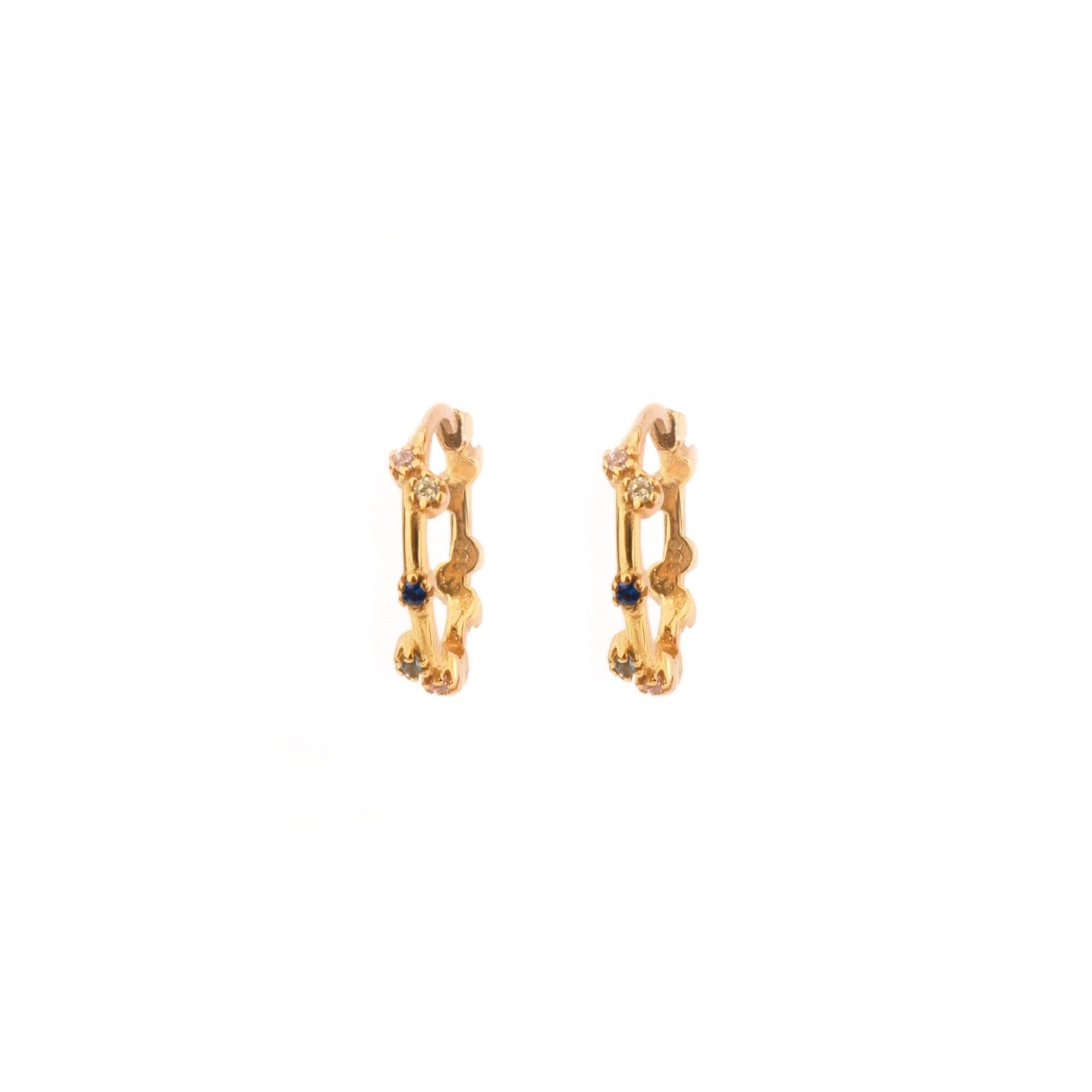 Rainbow earring gold - ByMirelae