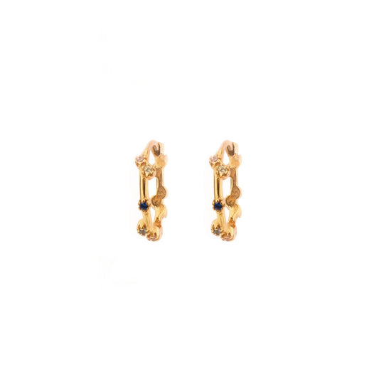 Rainbow earring gold - ByMirelae