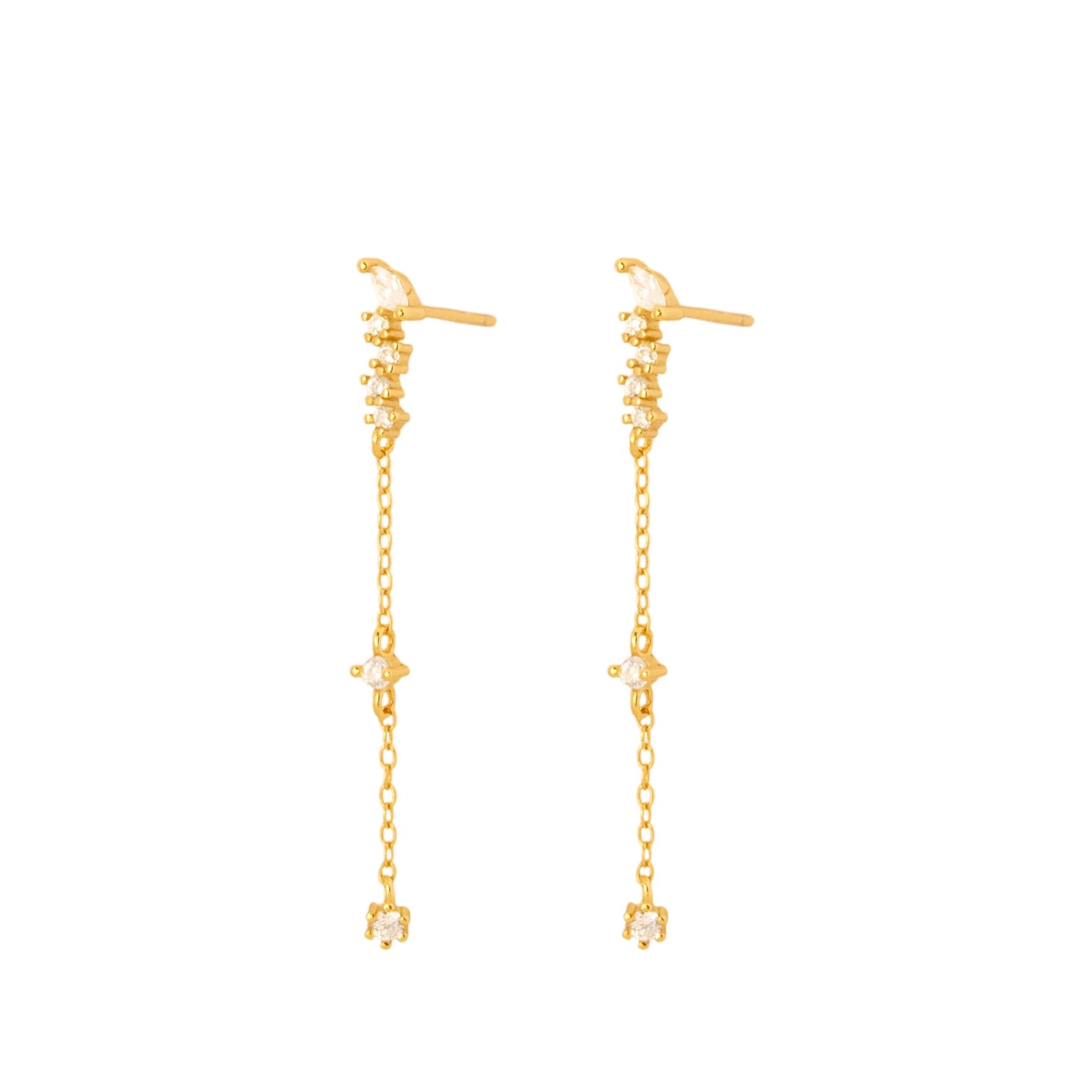 Zirconias chain gold - ByMirelae