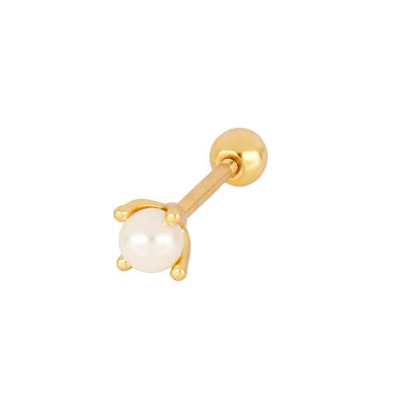 Pearl piercing gold - ByMirelae