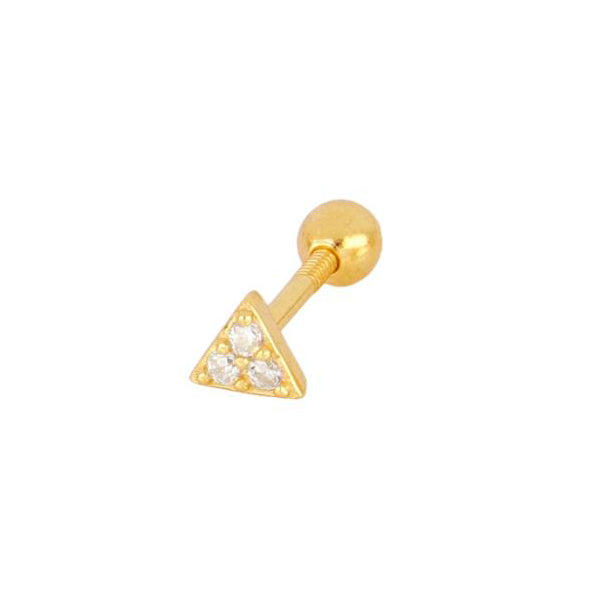 Triangle piercing gold - ByMirelae