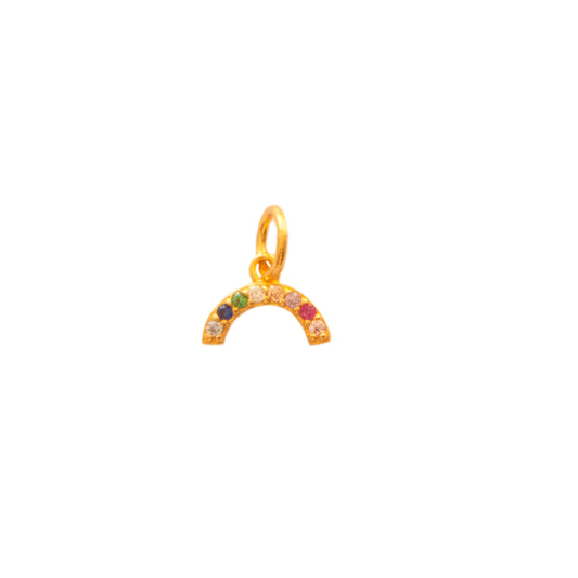 Rainbow charm gold