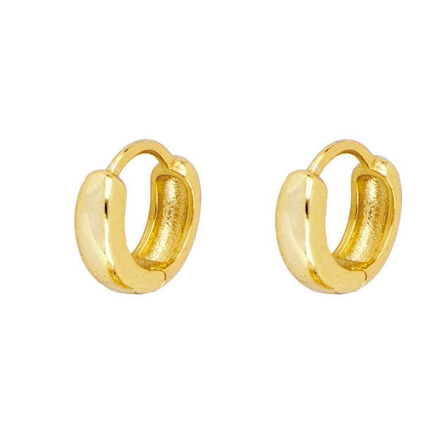 Rounded hoop gold