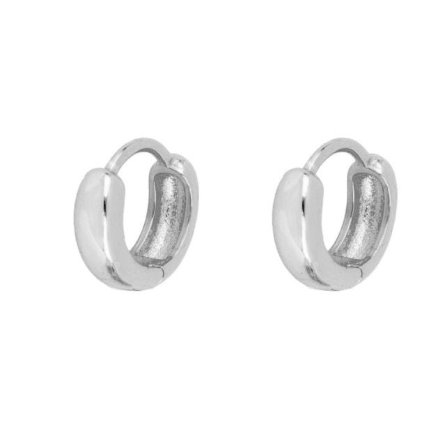 Rounded hoop silver