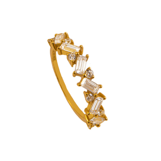Small geometric zirconia gold