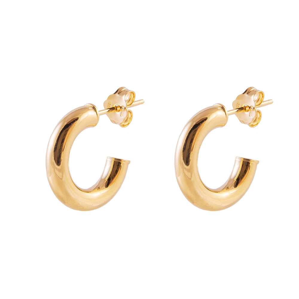 Tubular hoop gold - 10 mm