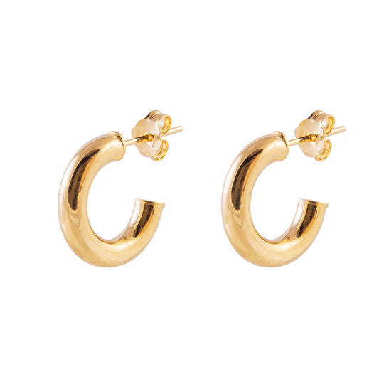 Tubular hoop gold - 10 mm