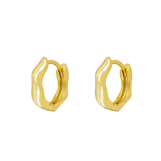 Twist hoop gold