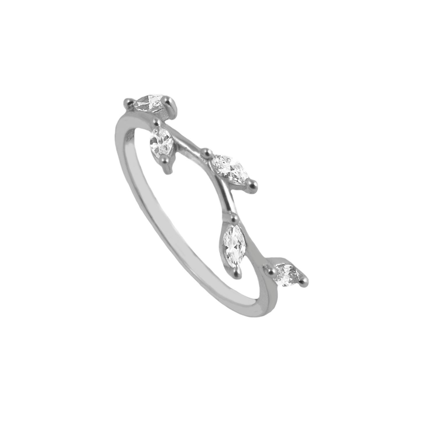 Zirconia leaf silver