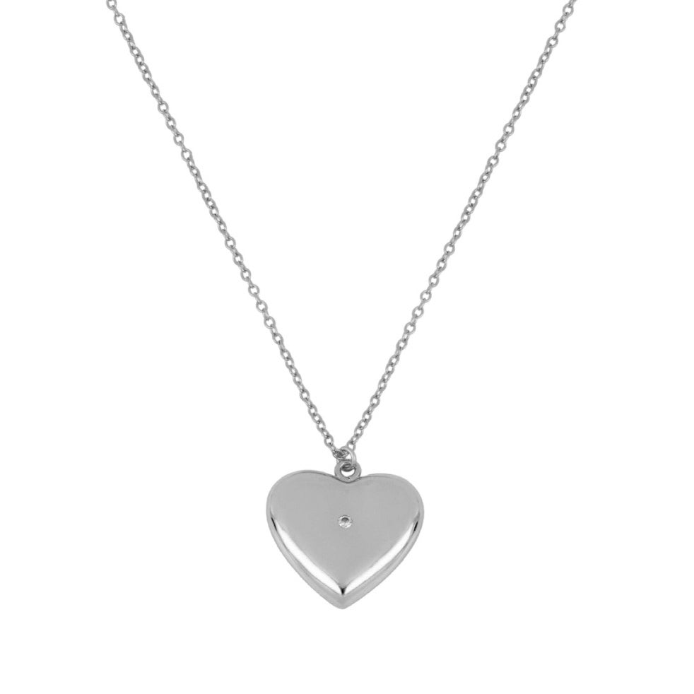 Zirconia love silver