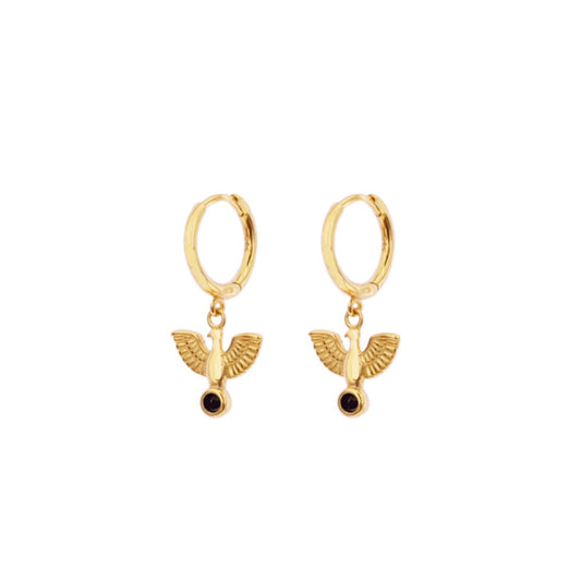 Black zirconia eagle gold - ByMirelae