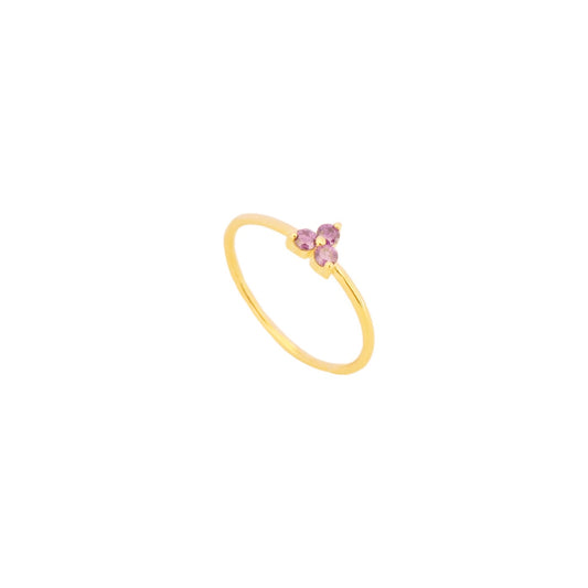 Three violet zirconia gold - ByMirelae