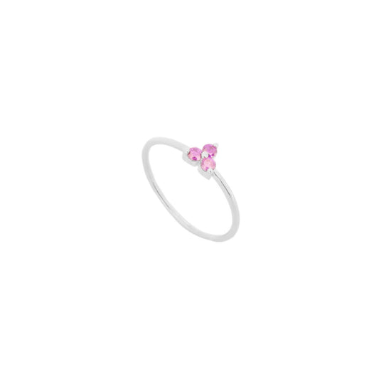 Three violet zirconia silver - ByMirelae
