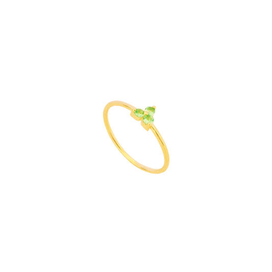 Three green zirconia gold - ByMirelae