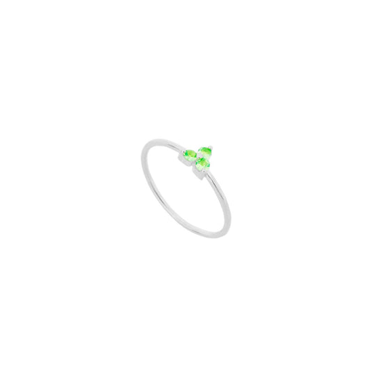 Three green zirconia silver - ByMirelae