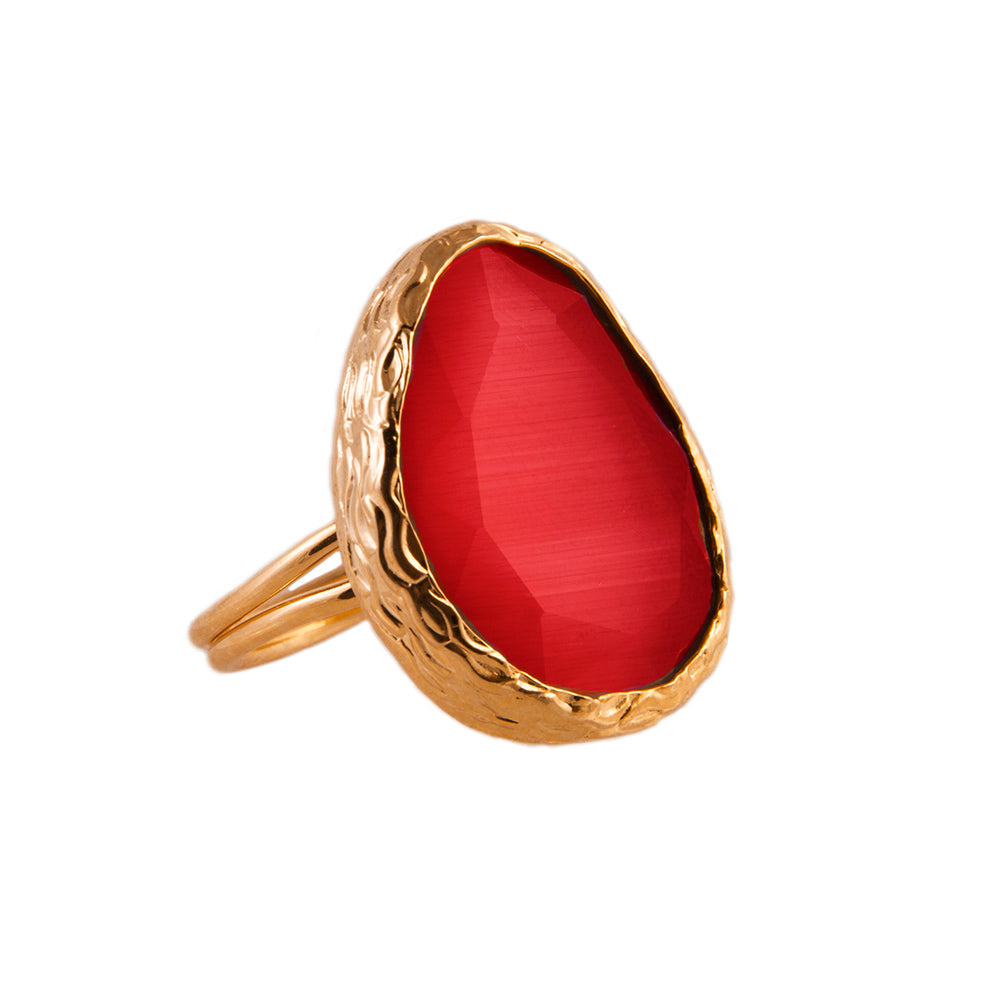 Red agata gold