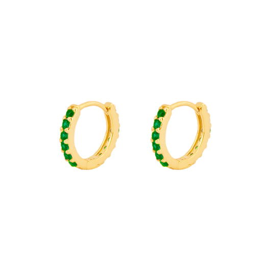 Green zirconia hoop gold - ByMirelae