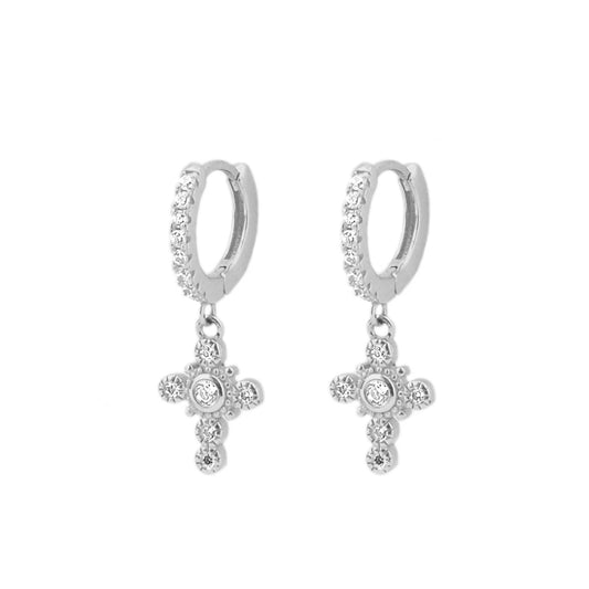 Zirconia big cross silver - ByMirelae