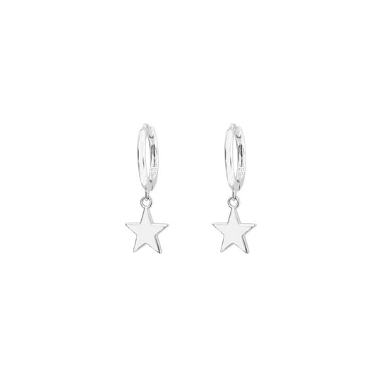 Star hoop silver - ByMirelae