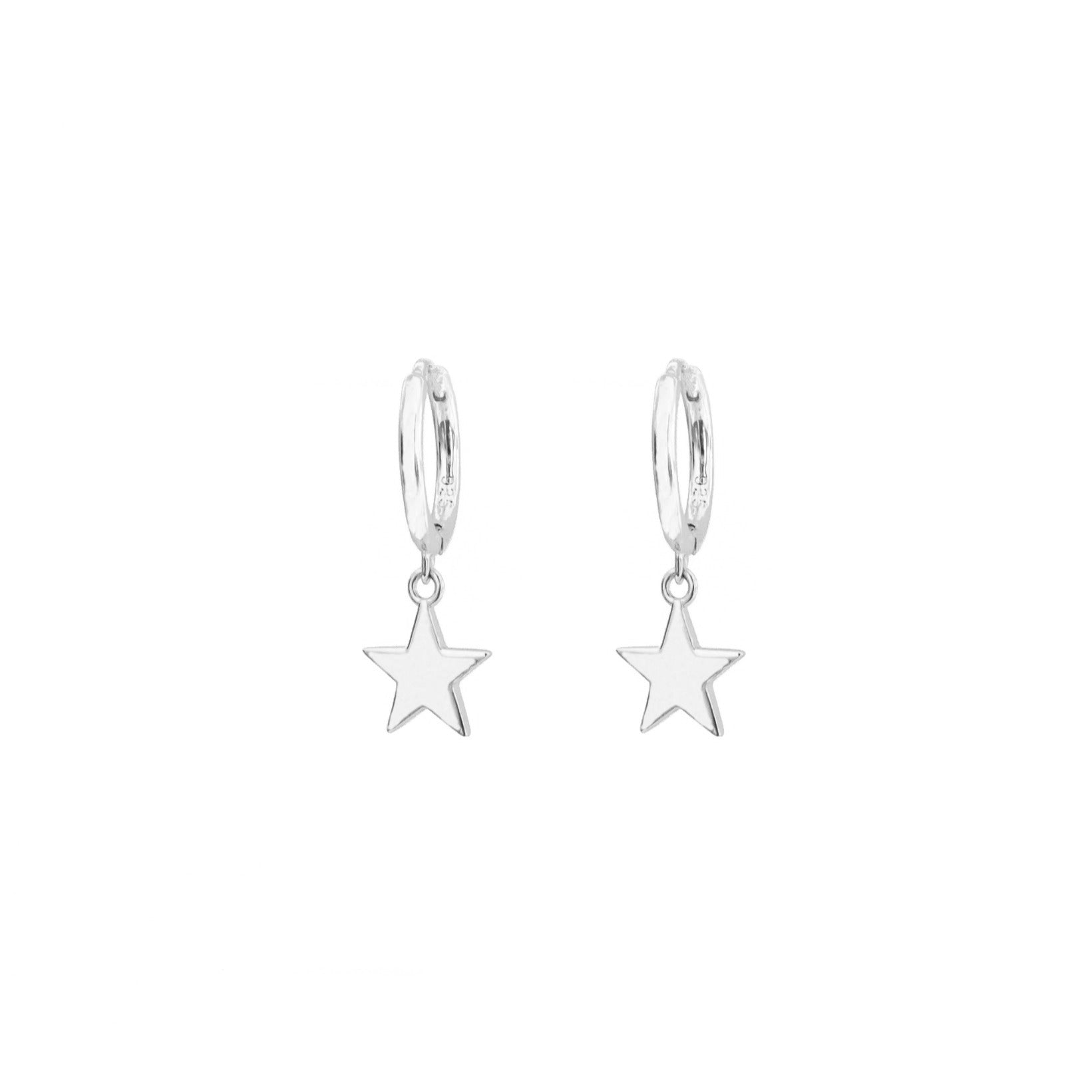 Star hoop silver - ByMirelae