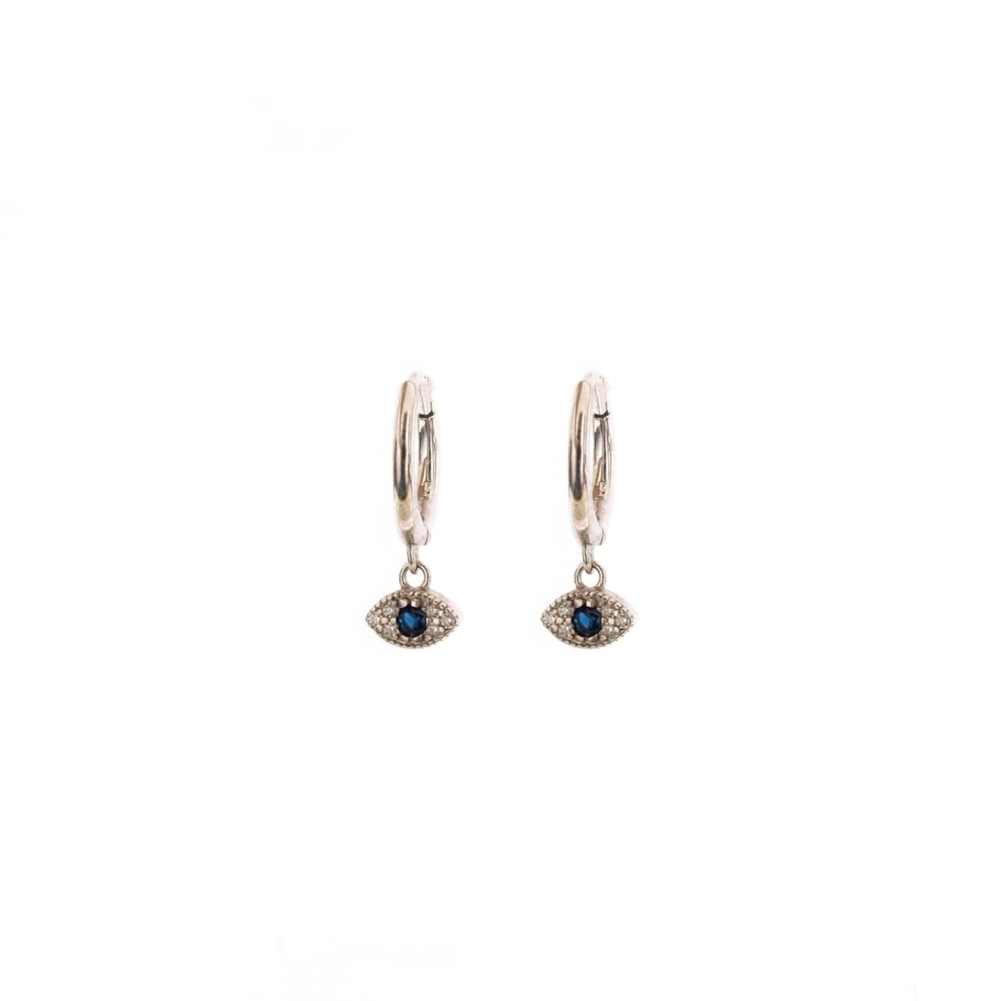 Blue zirconia eye silver - ByMirelae