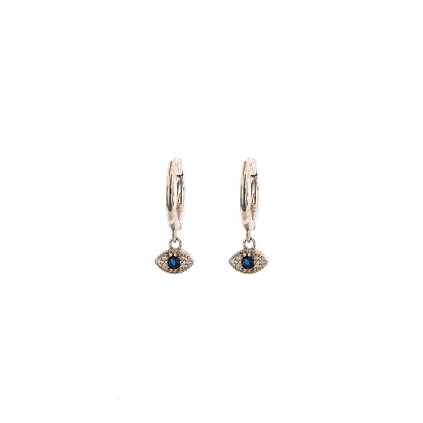 Blue zirconia eye silver - ByMirelae