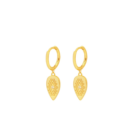 Eye tear hoop gold - ByMirelae