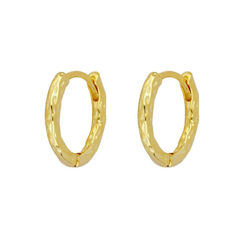 Big hole hoop gold