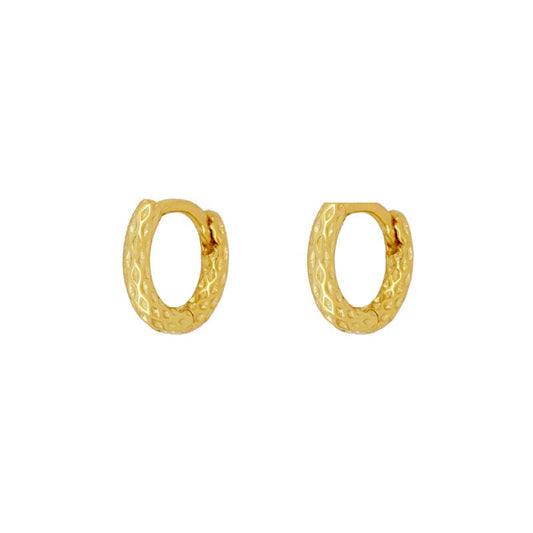 Hole mini hoop gold