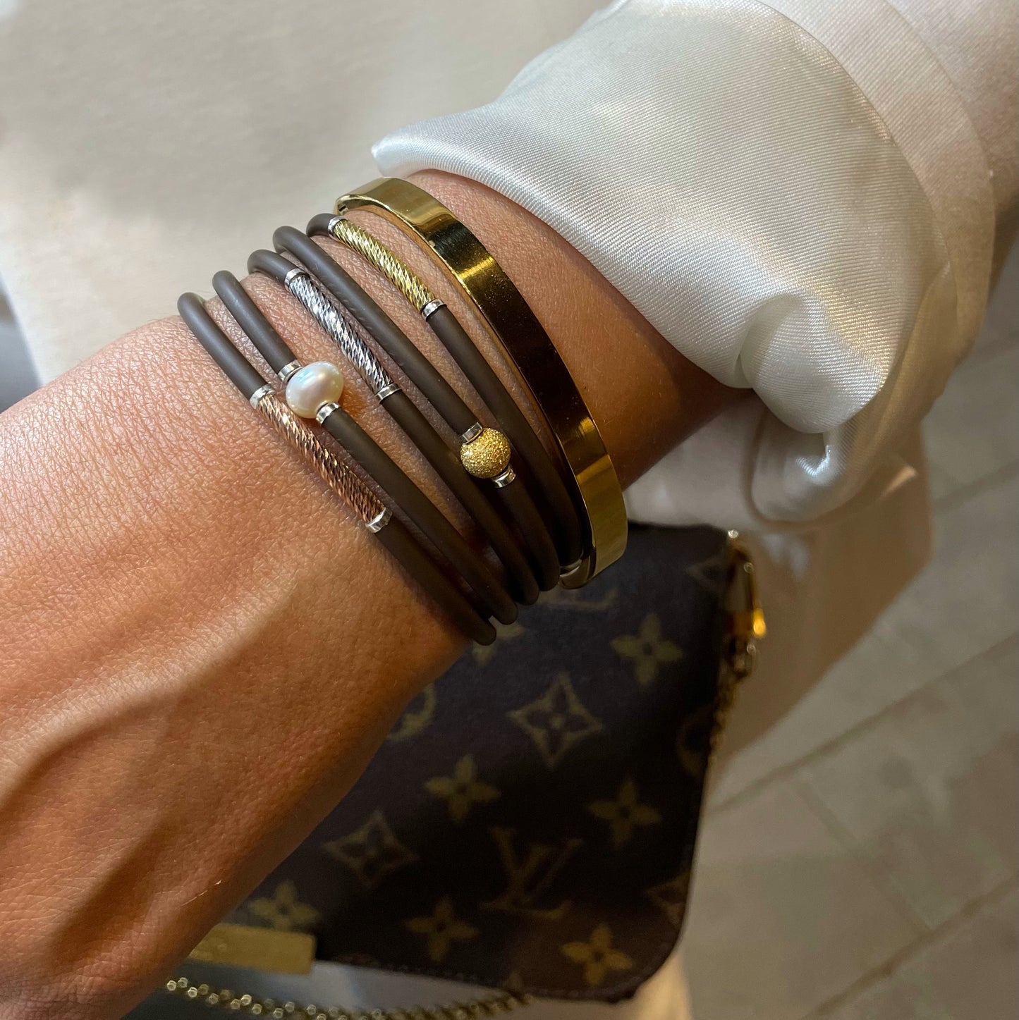 Brown elegance Swarovski diamond