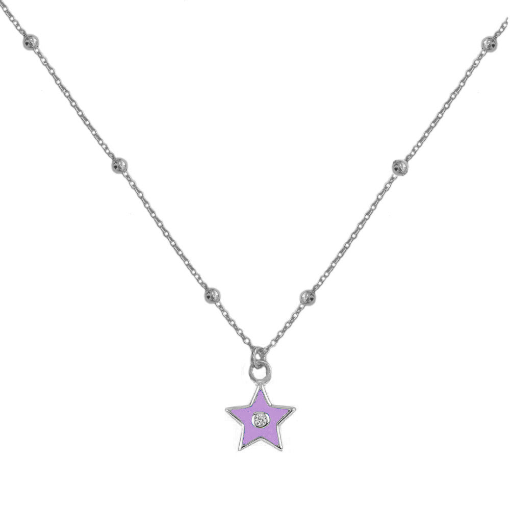 Enamel necklace